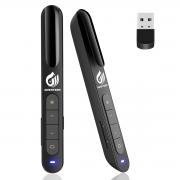 AMERTEER Wireless Presenter, RF 2.4GHz Powerpoint PPT Clicker Presentation Remote Control Laser Pointer Flip Pen